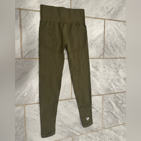 Womens Best Womens Army Green High Waisted Activewear Leggings Size M - Picture 2 of 4